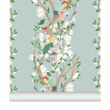 Papier peint CAMOMILLE coloris Ciel