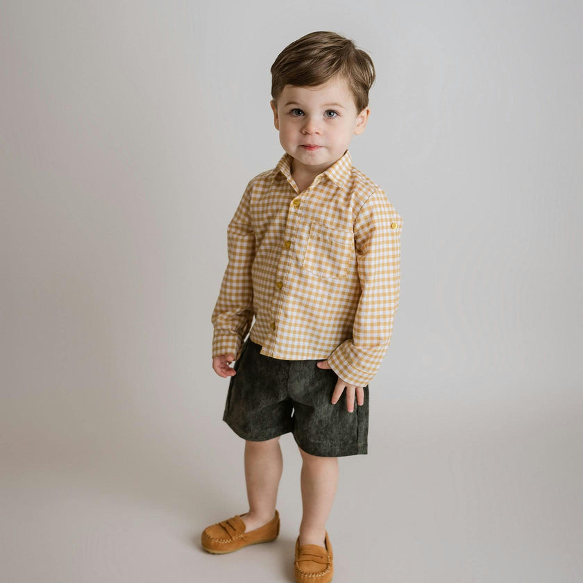Forest Green Corduroy Shorts