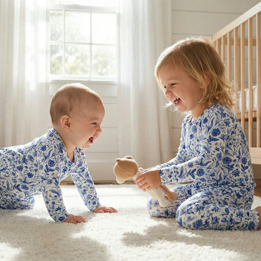 Porcelain Vine Bamboo Toddler Pajama Set