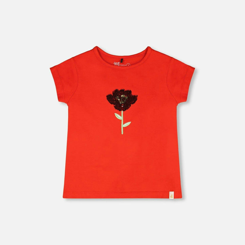Organic Cotton Jersey T-Shirt Red