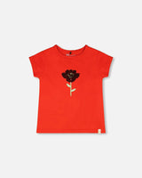 Organic Cotton Jersey T-Shirt Red