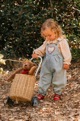 Overall Romper in Denim Darling