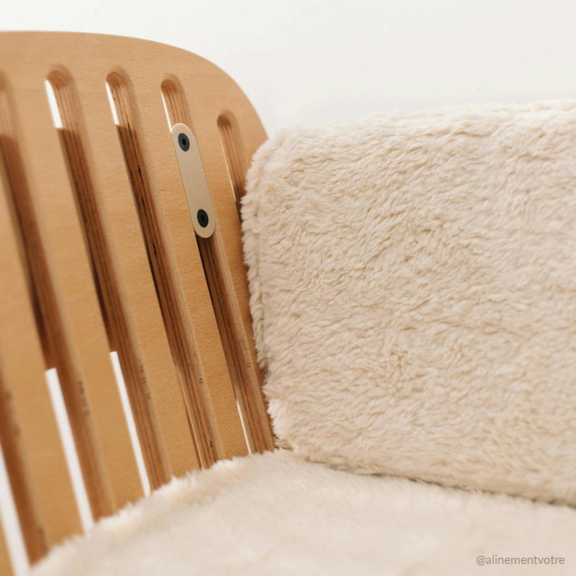 Cushions for KODO co-sleeping bed bench FUR MILK