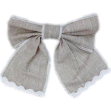 Ashlyn Linen Petite Hair Bow