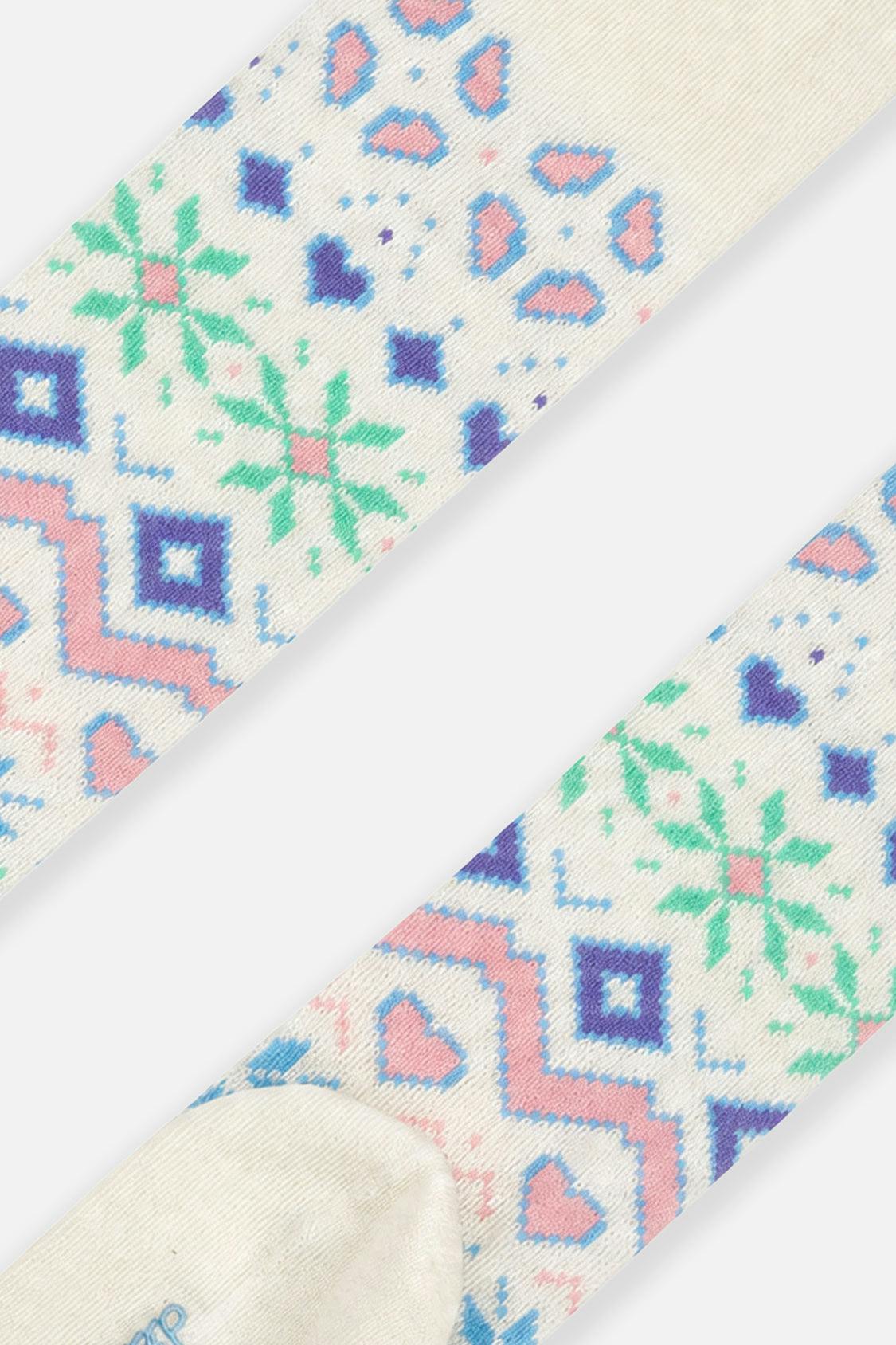 Tights Beige And Multicolored