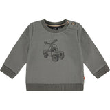 Driving Jeep Graphic Crew Neck Pullover Sweatshirt