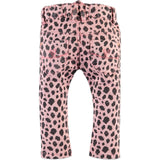 Leopard Print Denim-Style Pants