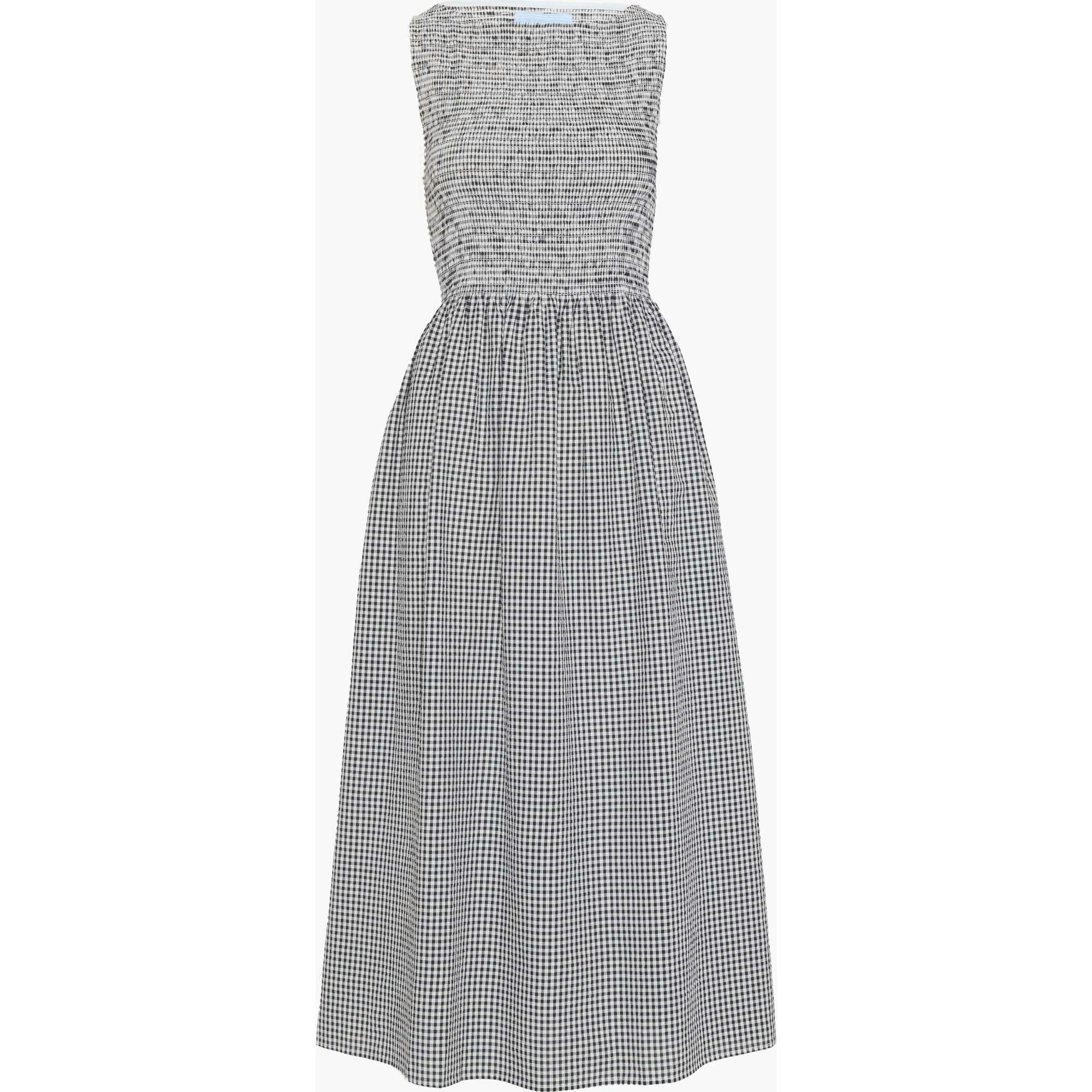 The Cosima Nap Dress - Black/Sand Gingham