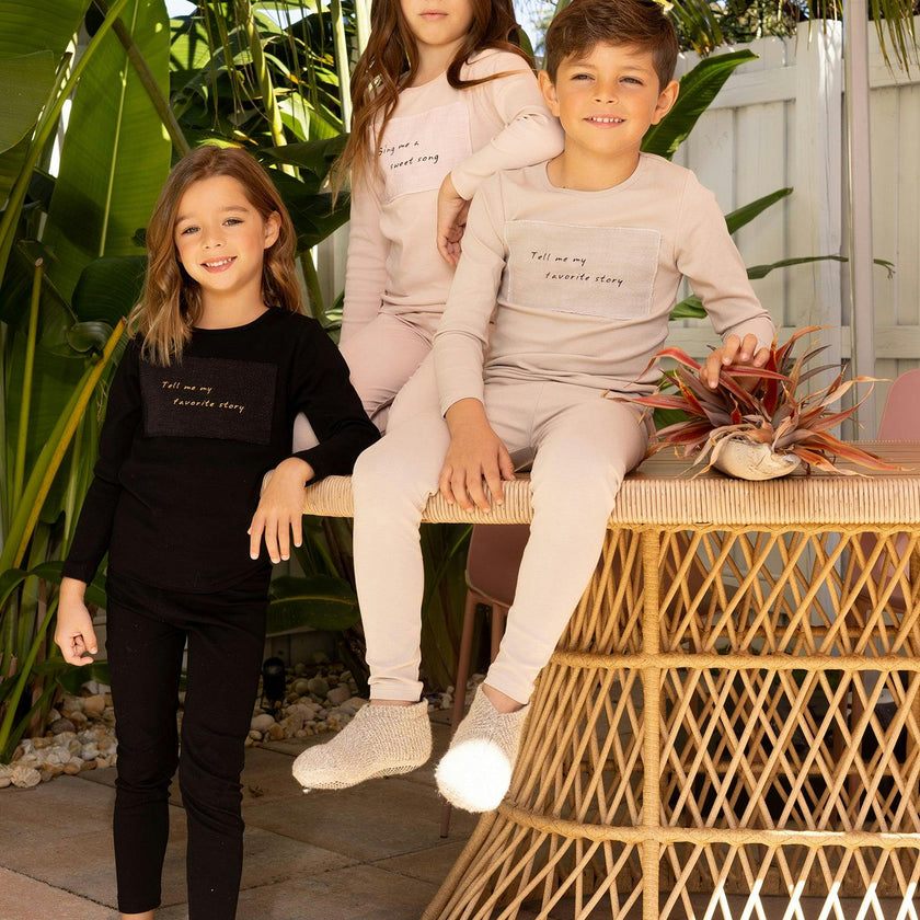 Linen Patch Footie