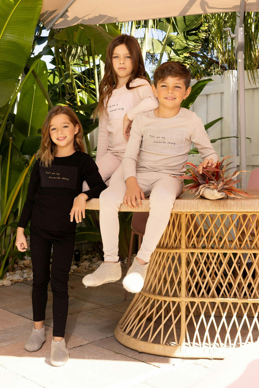 Linen Patch Footie