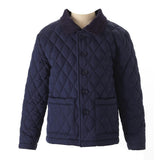 Quilted Corduroy Collar Front Pocket Jacket