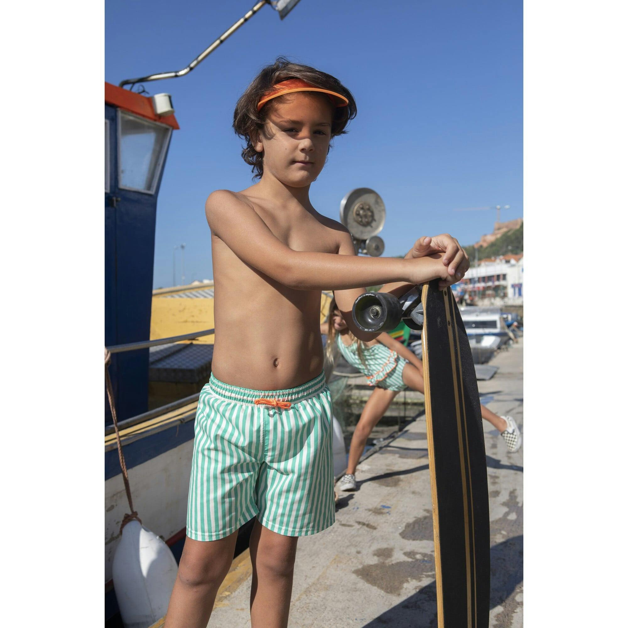 Pop stripes classic swim shorts