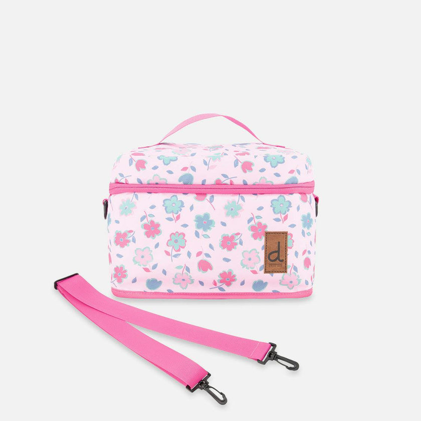 Little Girl Flowers Charming Spacious Durable Lunch Box