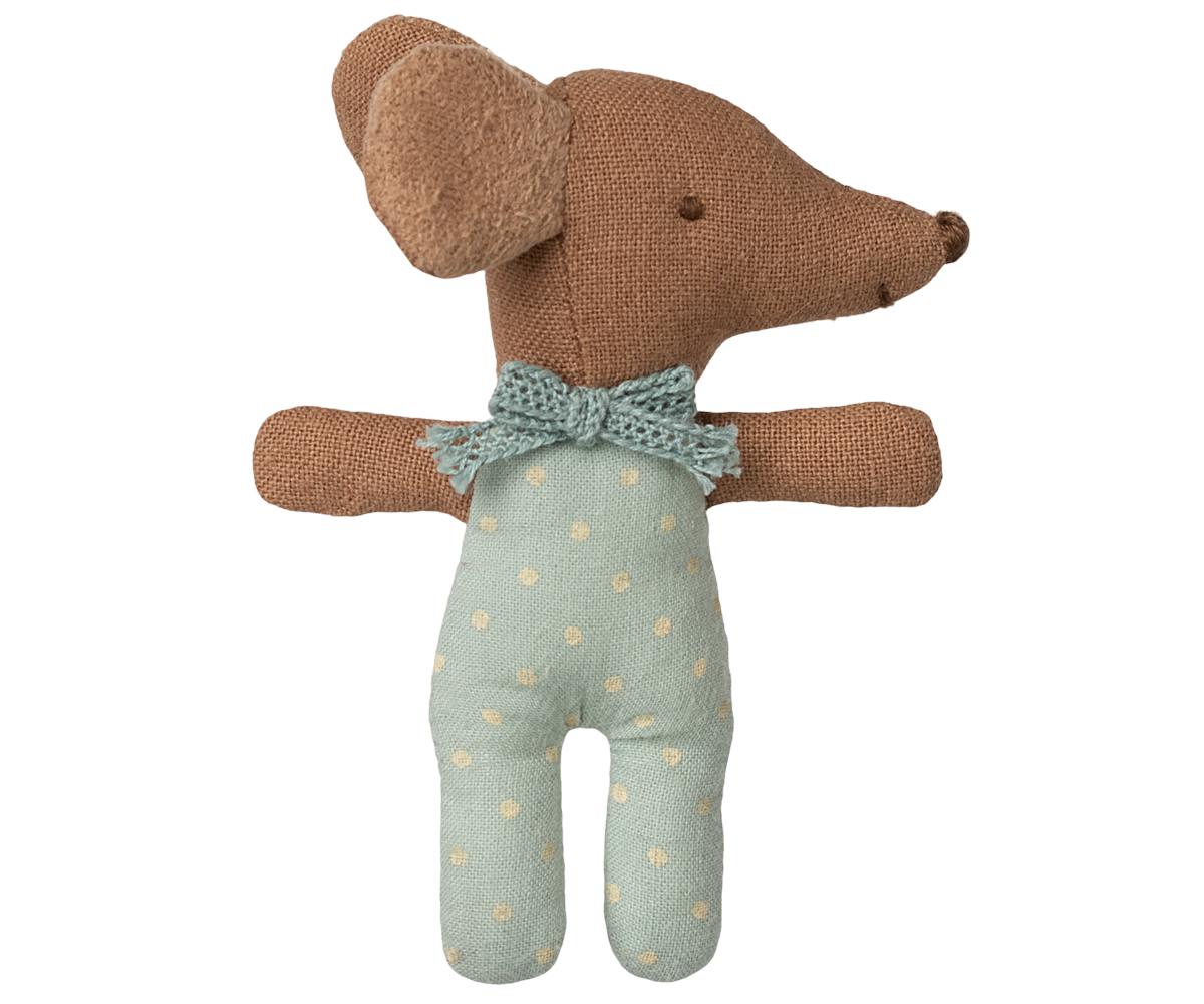 Sleepy wakey baby mouse in matchbox - Blue