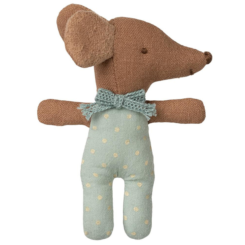 Sleepy wakey baby mouse in matchbox - Blue