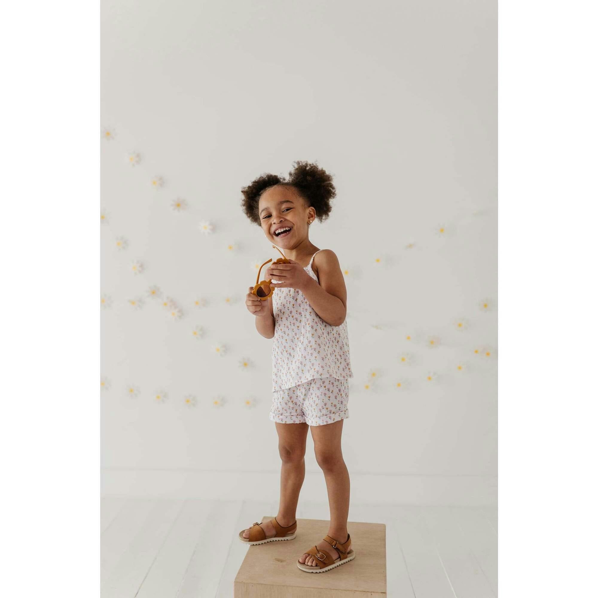Girl's Gauze Tank & Short Set