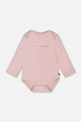 Organic Cotton Long Sleeve Romper Neutral Purple