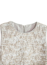 Silver Feathered Party Dress