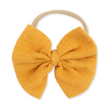 Baby Sunflower - Bow on Headband