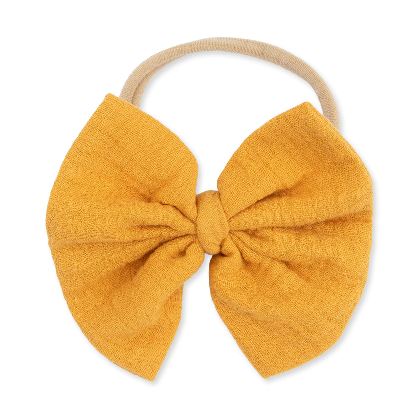 Baby Sunflower - Bow on Headband