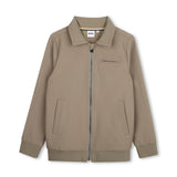Beige Zip-Up Cardigan