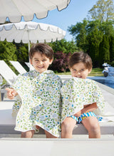 Children's Organic Swim Poncho - Happy Monkey