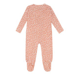 baby melone floral pima footie