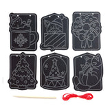Scratch & Scribble Mini Window Banner Kit - Festive Friends - 6 Cards