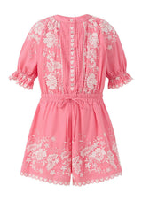 Selena Cotton Embroidered Romper