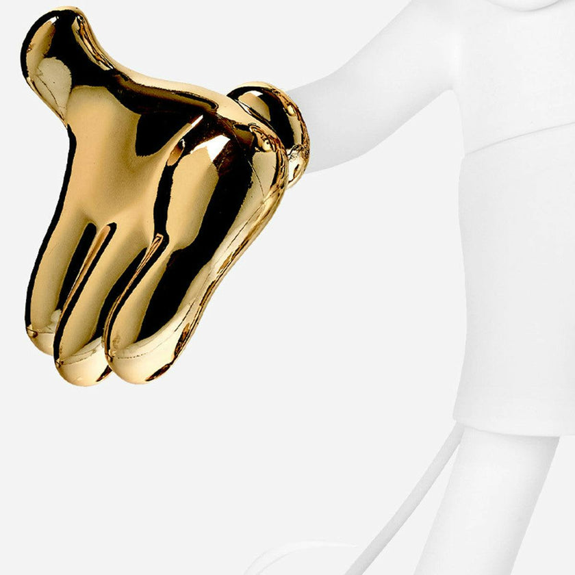 Mickey Mouse WELCOME White & Gold 24in