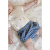Short Sleeve Kimono Snap Onesie, Multi
