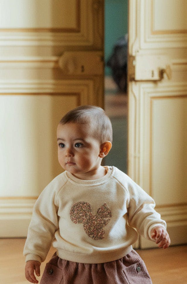 Sweat shirt bébé écureuil