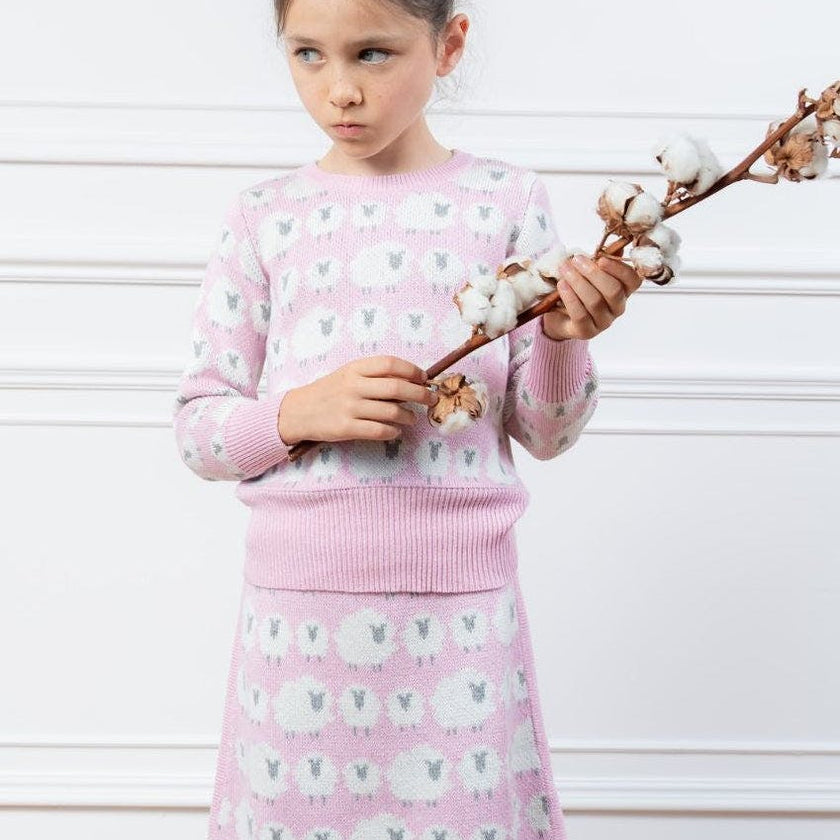 Little Bo Peep Pencil Skirt | Bubble Gum