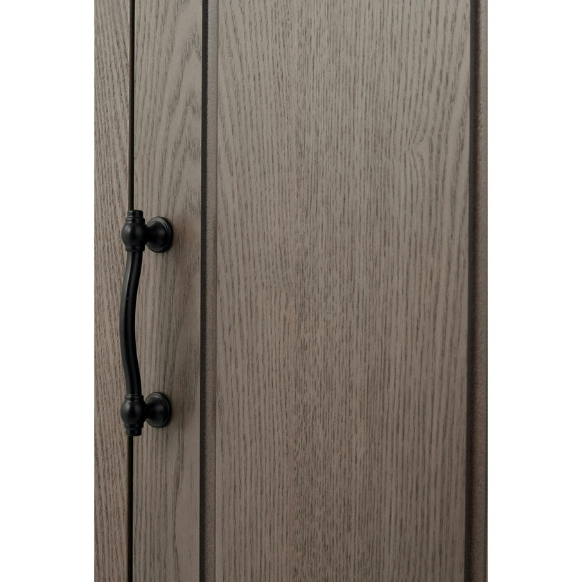 Russell Modern Farmhouse Linen Tower Storage Cabinet with Open Shelves for Bathrooms or Hallways