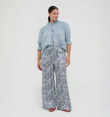 The Zinnia Top -  Dusty Blue