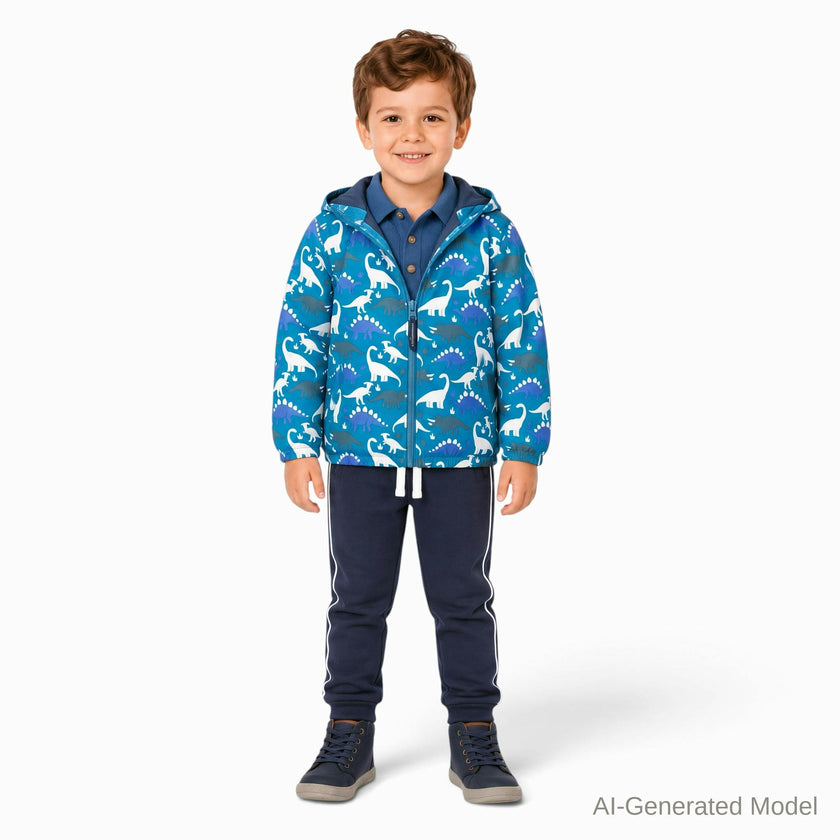 Reversible Color-Changing Puffer Jacket | Dino Adventure