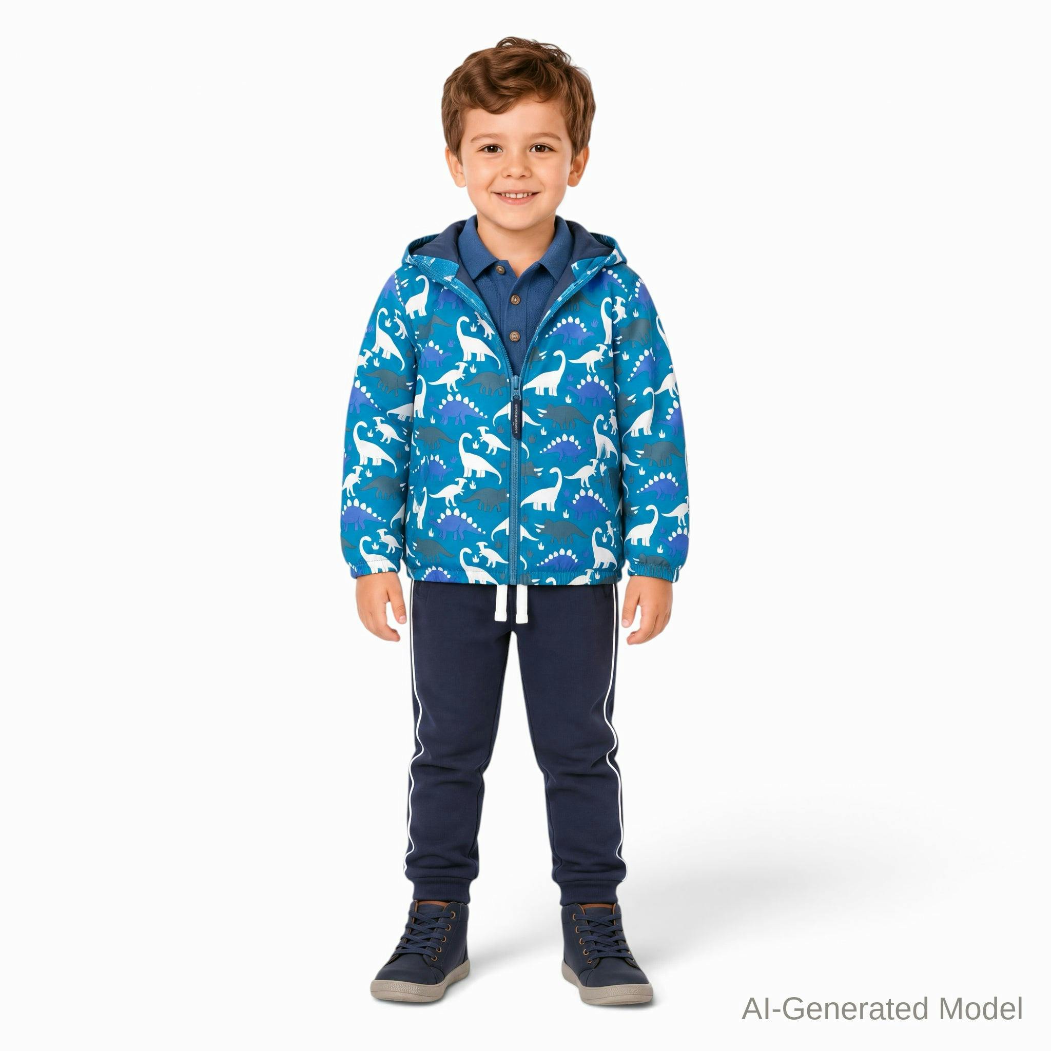 Reversible Color-Changing Puffer Jacket | Dino Adventure