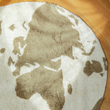 RugCycled washable rug World Map