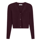Cropped Ribbed Cardigan