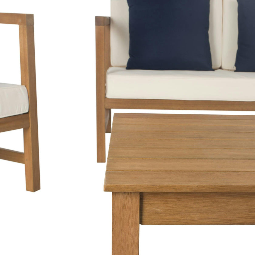 Montez 4-Piece Outdoor Set with Accent Pillows