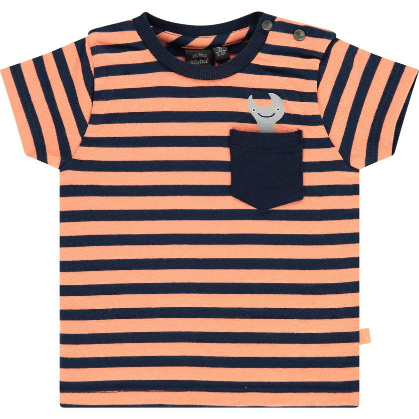 Spooky Pocket Striped T-Shirt