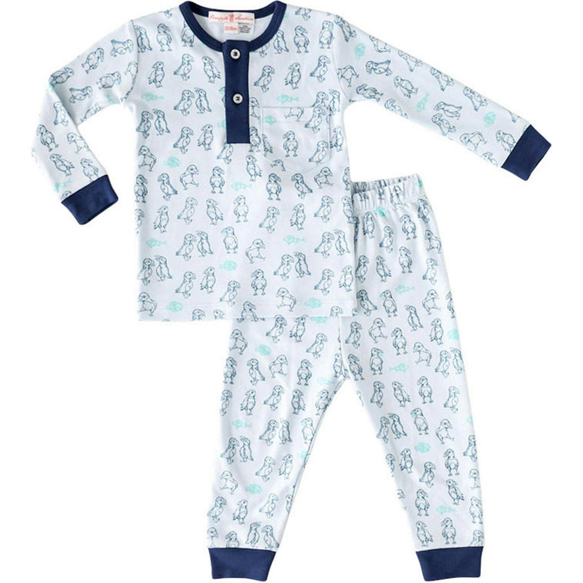 Puffin Print 2-Piece Pajama