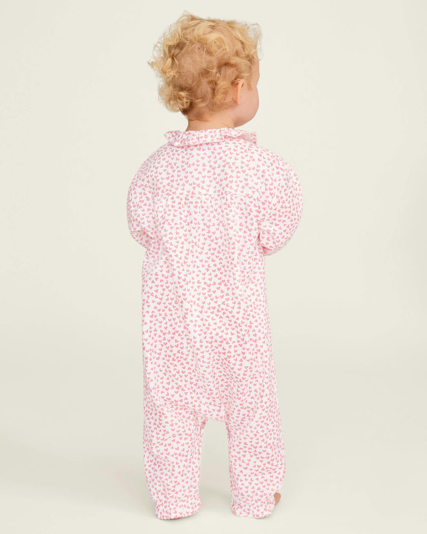 Baby's Twill Madeline Romper in Sweethearts