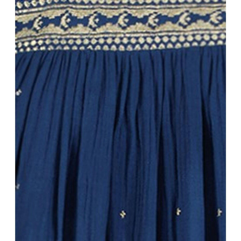 Maxi Sandrine Womens Dress Galaxy Embroidery, Blue