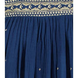 Maxi Sandrine Womens Dress Galaxy Embroidery, Blue