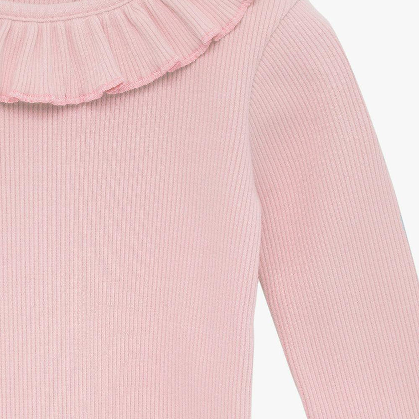 Baby Long Sleeved Grace Willow Bodysuit in Dusty Pink