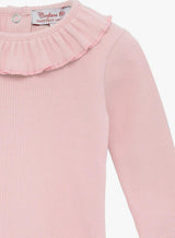 Baby Long Sleeved Grace Willow Bodysuit in Dusty Pink