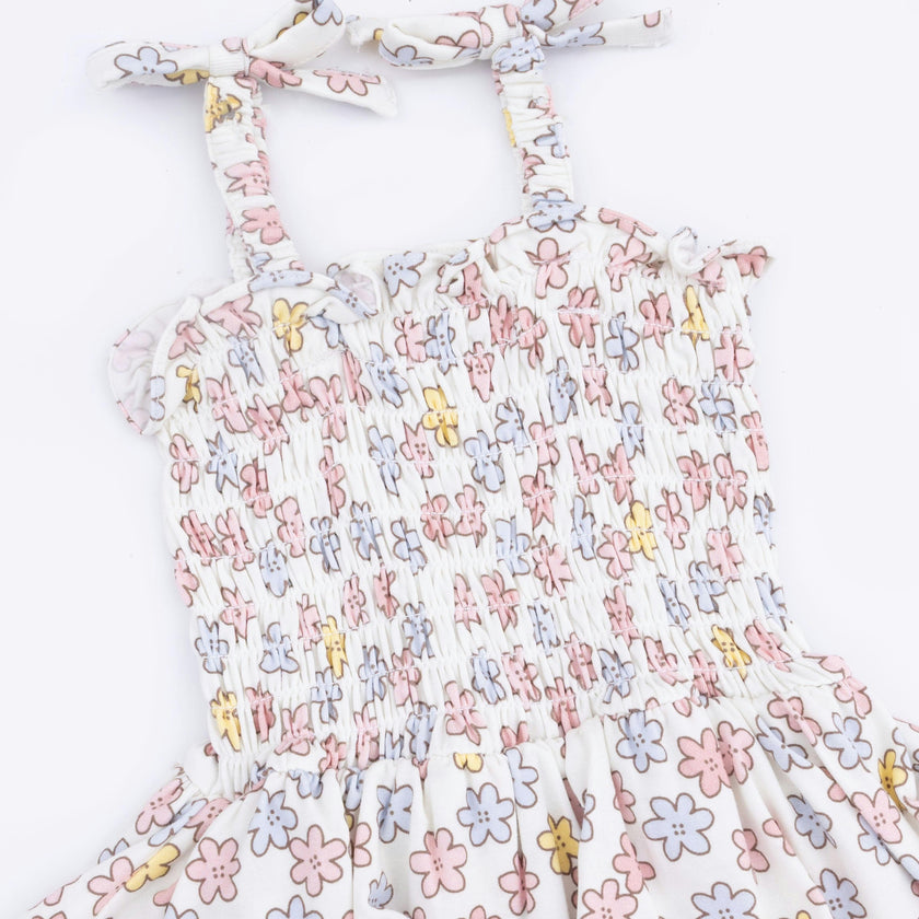 Sarah Floral - Smocked Bubble with Skirt
