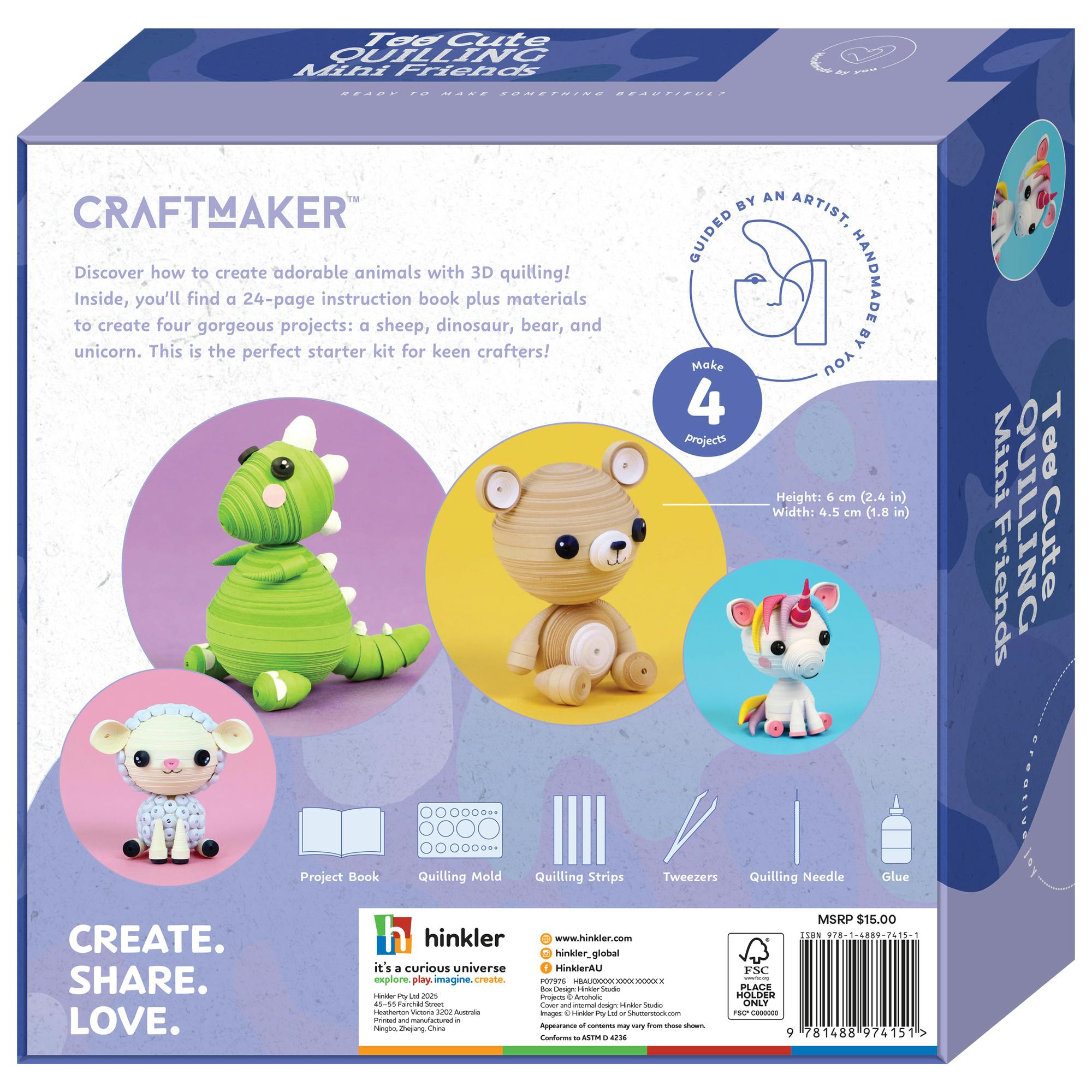 Craft Maker: Too Cute - Quilling Mini Friends