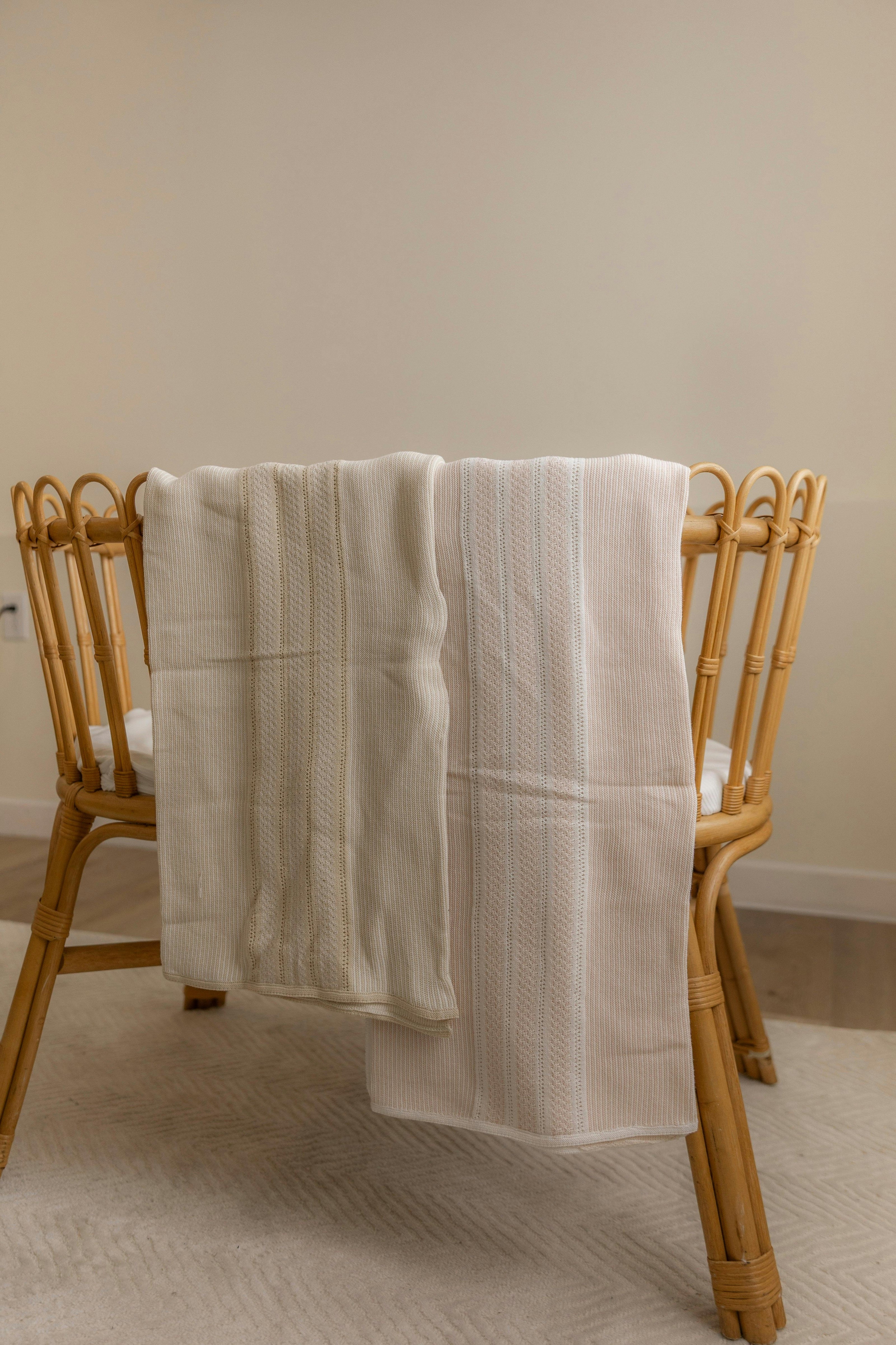 Striped Pointel Blanket